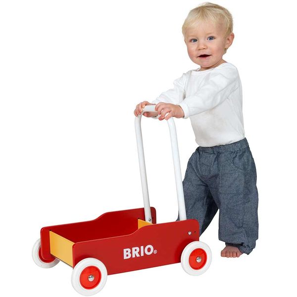 Каталка для малышей BRIO красная с желтым (31350) 31350 фото