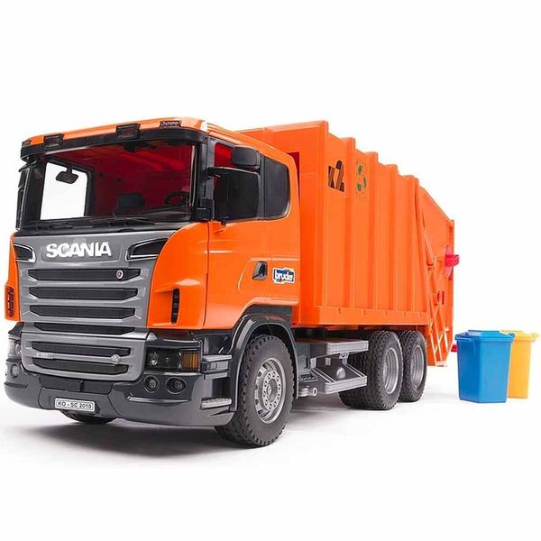 Сміттєвоз Bruder Scania R-series, помаранчевий (03560) 03560 фото