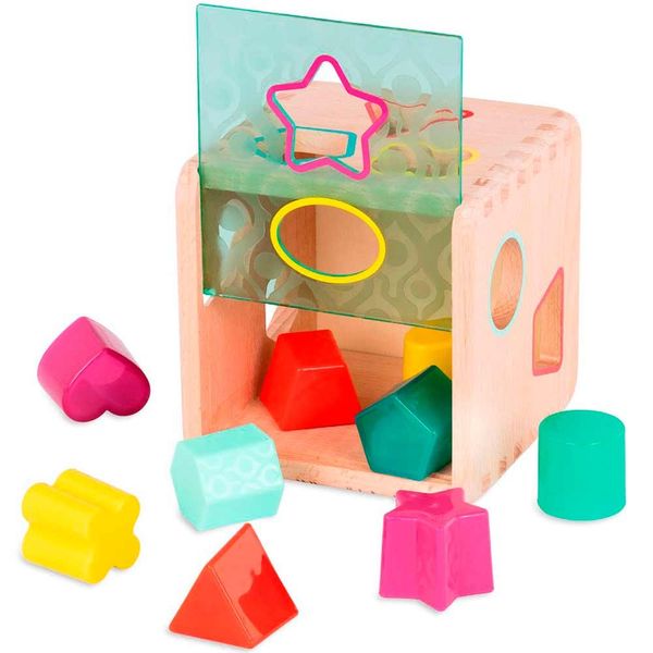 Развивающая деревянная игрушка-сортер Battat - Волшебный куб (BX1763Z) BX1763Z фото