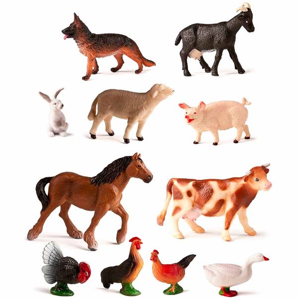 Набор фигурок домашних животных Miniland Farm Animals, 11 шт. (27420) 27420 фото