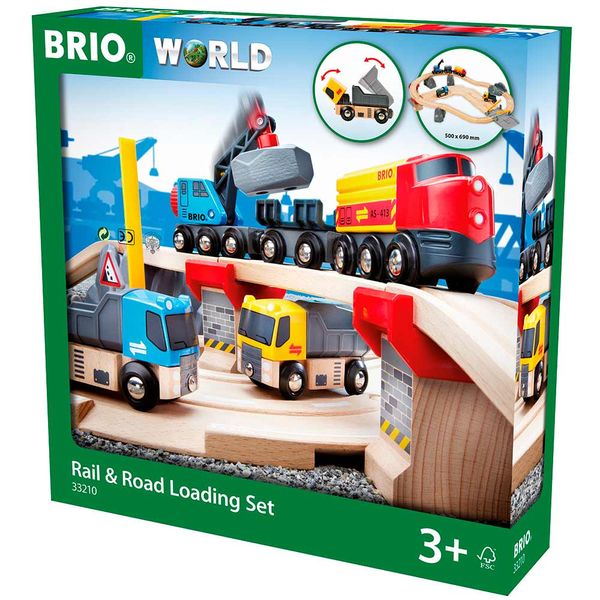 Детская железная дорога BRIO c переездом и погрузкой (33210) 33210 фото