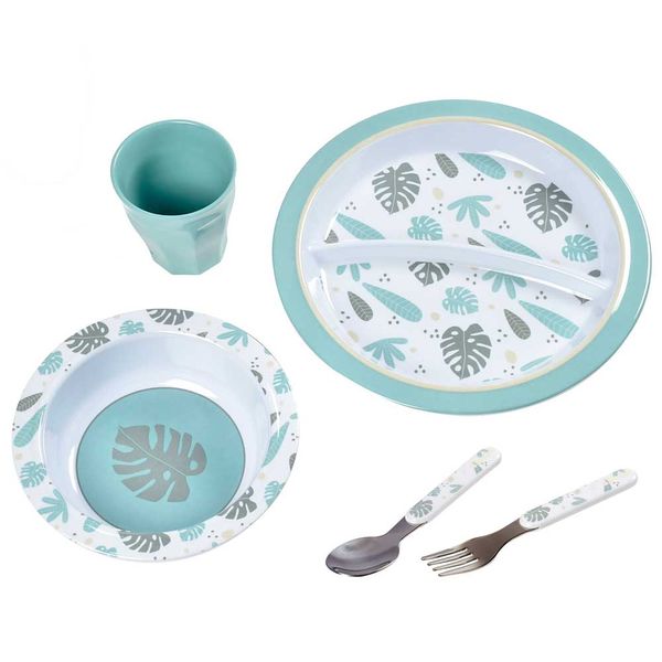 Набор посуды из меламина Beaba, синий (913459) 913459 фото