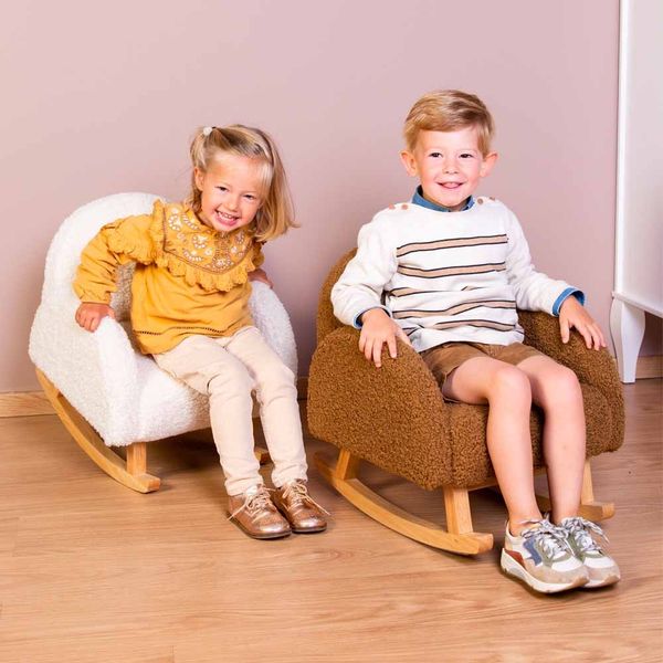 Дитяче крісло-гойдалка Childhome - teddy brown (RCKTOB) RCKTOB фото