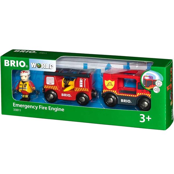 Аварійна пожежна машина для залізниці BRIO (33811) 33811 фото