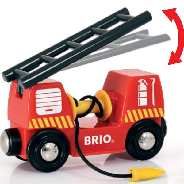 Аварійна пожежна машина для залізниці BRIO (33811) 33811 фото