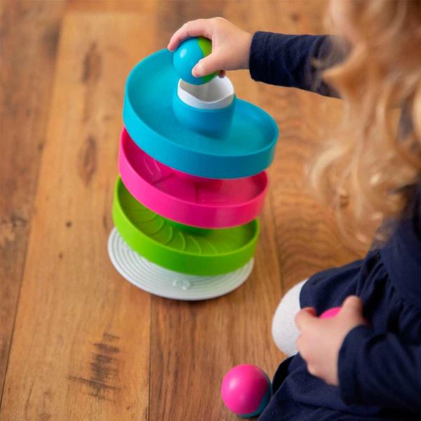 Іграшка розвиваюча Трек-балансир для кульок Fat Brain Toys Wobble Run (F273ML) F273ML фото