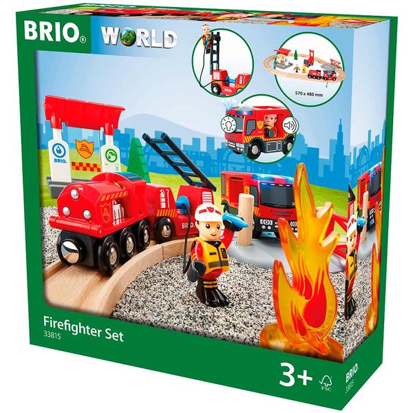 Дитяча залізниця BRIO Пожежна станція (33815) 33815 фото