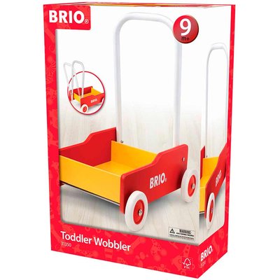 Каталка для малышей BRIO красная с желтым (31350) 31350 фото