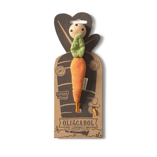 Кліпса для пустушки Oli & Carol Cathy the Carrot морквина (T-HANGER-CARROT) T-HANGER-CARROT фото