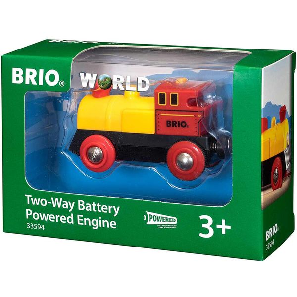 Паровоз BRIO на батарейках (желто-красный) (33594) 33594 фото