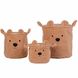 Набор корзин для игрушек Childhome Teddy, коричневый (CCBTBSET) CCBTBSET фото 1