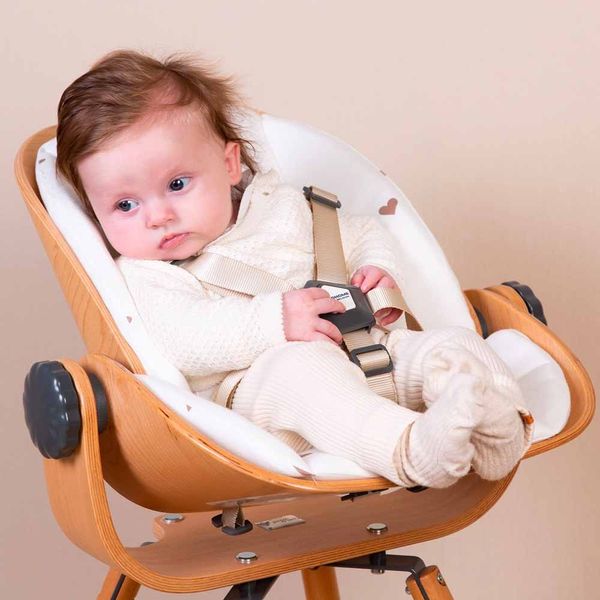 Сидіння для немовляти до стільця для годування Childhome Evolu - natural/anthracite (CHEVONBNANT) CHEVONBNANT фото