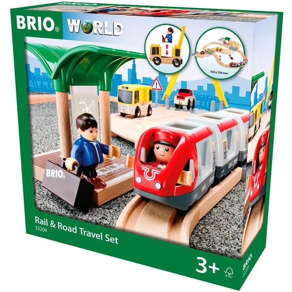 Дитяча залізниця BRIO з переїздом та станцією (33209) 33209 фото