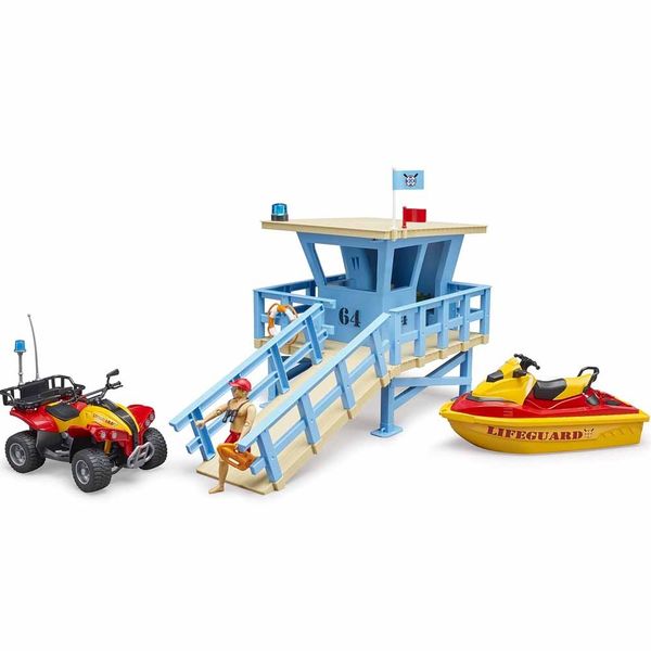 Игровой набор Bruder Спасательная водная станция с квадроциклом и скутером (62780) 62780 фото