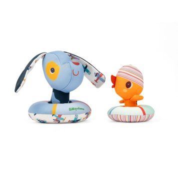 Игрушка для ванной Lilliputiens Собачка Жюль и уточка (83651) 83651 фото