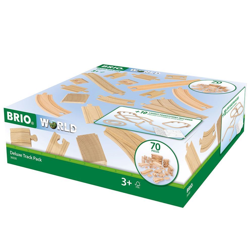 Набір розширень для залізниці BRIO Deluxe 70 эл. (36030) 36030 фото