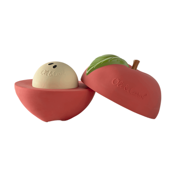 Пірамідка-брязкальце Oli & Carol Apple Stacking Toy яблуко (L-PUZZLE-BOX-APPLE) L-PUZZLE-BOX-APPLE фото