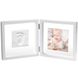 Набор для создания отпечатка ручки и ножки малыша Baby Art Двойная рамка Прозрачная с отпечатком (3601095800) 3601095800 фото 1