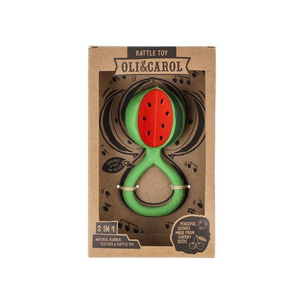 Брязкальце Oli & Carol Watermelon Rattle Toy кавун (L-RATTLE-WATERMELON) L-RATTLE-WATERMELON фото