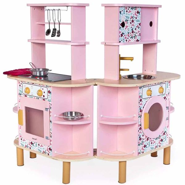 Игровой набор Janod Кухня розовая двухсторонняя (J06616) J06616 фото