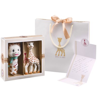 Подарочный набор для новорожденного с пищалкой Жирафа Софи, Sophie la girafe (Vulli) (000012) 000012 фото