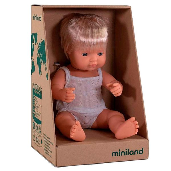 Лялька-пупс Miniland анатомічна, хлопчик-європеєць, 38см (31151) 31151 фото