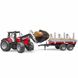 Іграшка Bruder трактор Massey Ferguson 7480 з навантажувачем та лісовозом (02046) 02046 фото 5