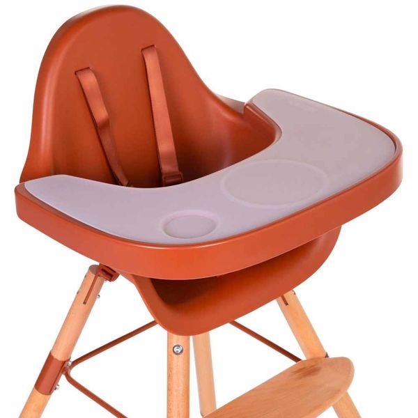 Столик к стулу для кормления Childhome Evolu с силиконовым подносом - rust (CHEVOTSRU) CHEVOTSRU фото