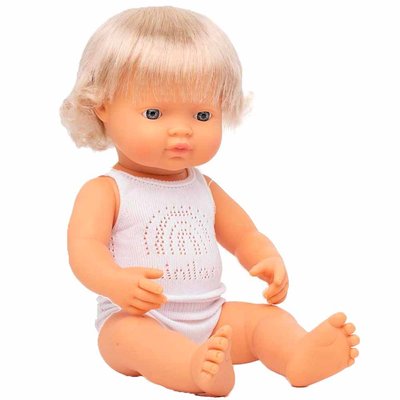 Кукла-пупс Miniland анатомическая, 38см, девочка-европейка (31152) 31152 фото