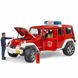 Іграшка Bruder позашляховик Jeep Wrangler зі світлом, звуком та пожежником (02528) 02528 фото 2