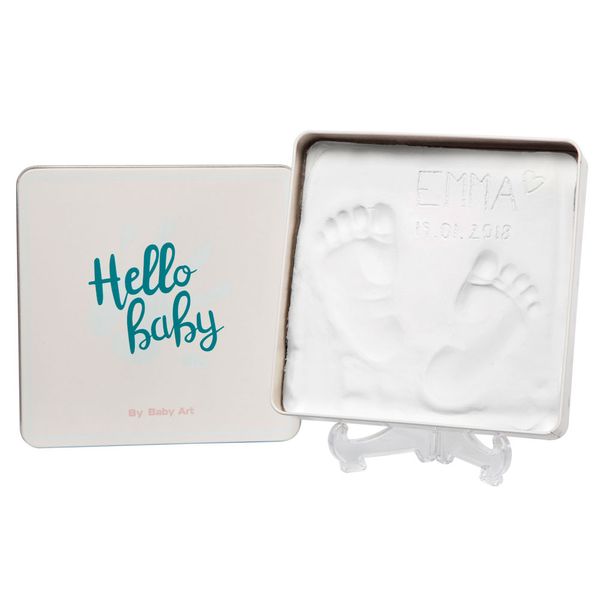 Набор для создания отпечатка ручки и ножки малыша Baby Art Магическая коробочка Квадратная (3601094300) 3601094300 фото