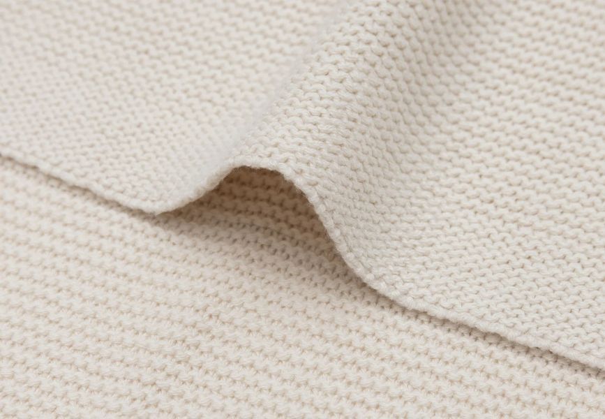 Колискова ковдра Jollein 75&times;100 см, Basic Knit, вівсяний (516-511-68120) 516-511-68120 фото