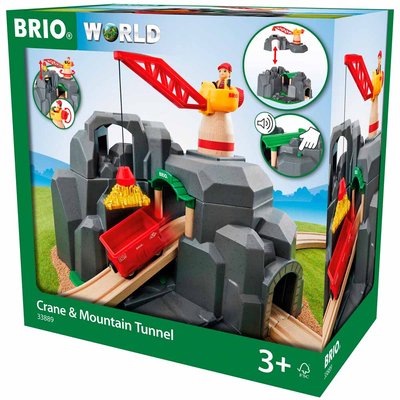 Игровой набор для железной дороги BRIO Тоннель с подъемным краном (33889) 33889 фото