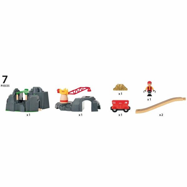 Игровой набор для железной дороги BRIO Тоннель с подъемным краном (33889) 33889 фото