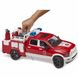Пожарный джип Bruder Dodge RAM 2500 со светом, звуком, водой и фигуркой (02544) 02544 фото 3