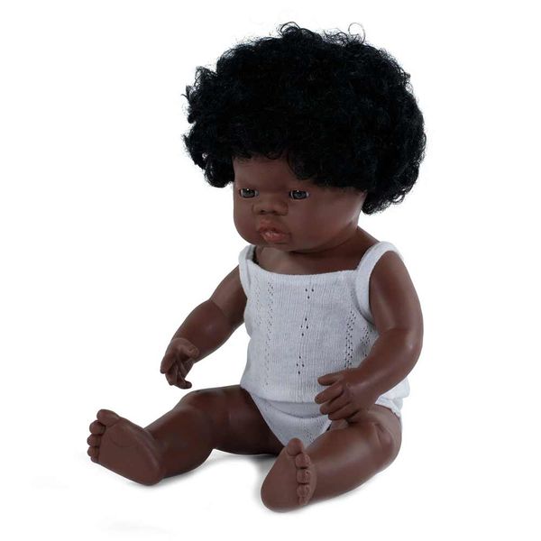 Кукла-пупс Miniland анатомическая, девочка-африканка, 38см (31154) 31154 фото