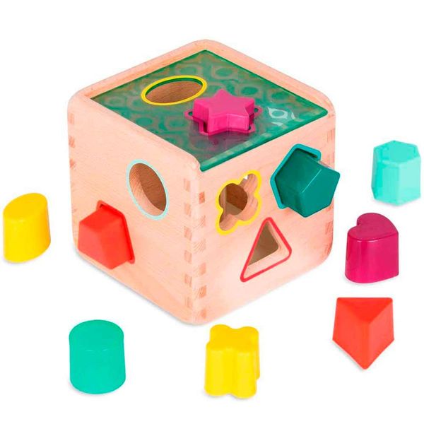 Розвивальна дерев'яна іграшка-сортер Battat - Чарівний куб (BX1763Z) BX1763Z фото