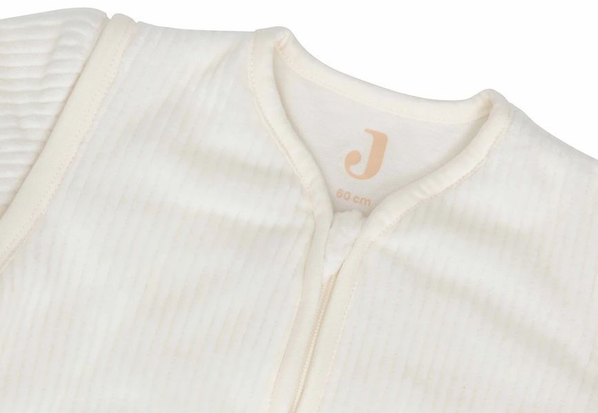Спальный мешок Jollein со съемными рукавами 60 см, Rib, айвори (016-410-67106) 016-410-67106 фото