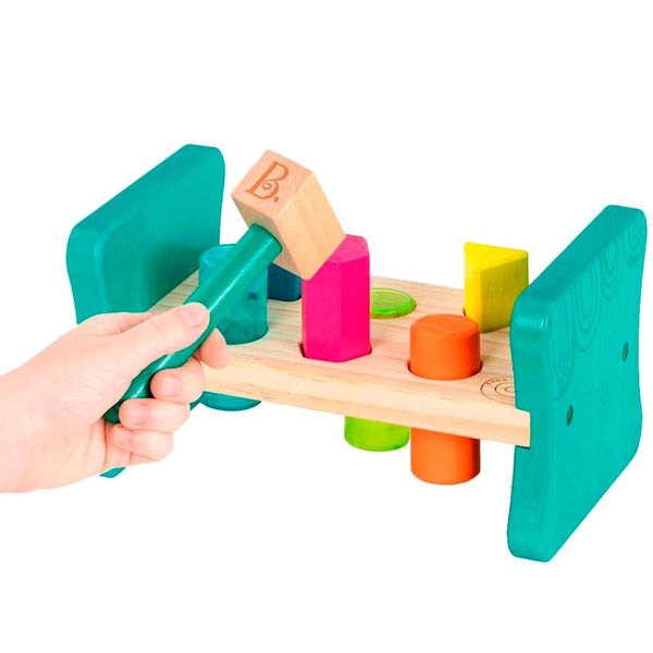 Розвивальна дерев'яна іграшка-сортер Battat - Бум-Бум (BX1762Z) BX1762Z фото