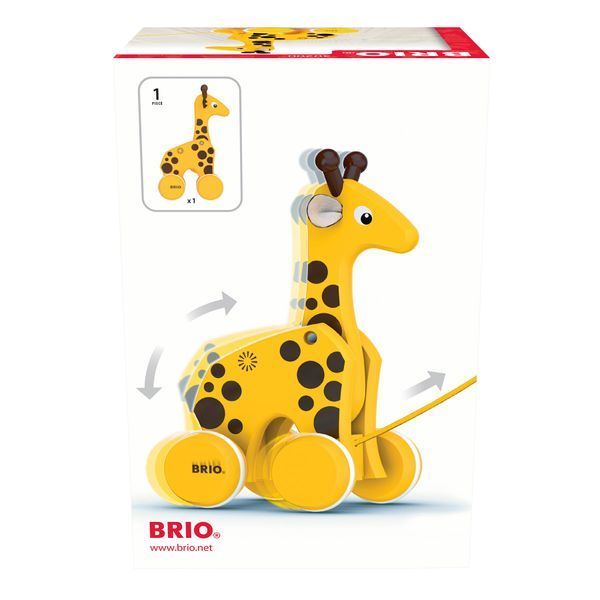 Игрушка-каталка BRIO Жираф (30200) 30200 фото