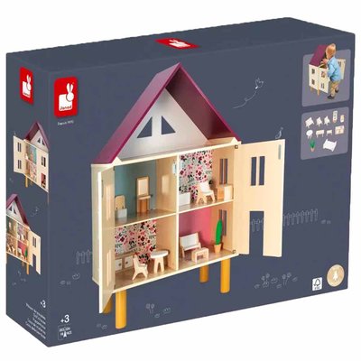 Игровой набор Janod Кукольный домик трехэтажный (J06617) J06617 фото