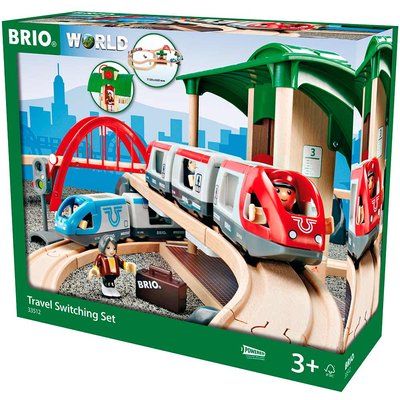 Детская железная дорога BRIO двухуровневая с вокзалом (33512) 33512 фото