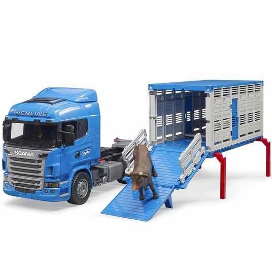 Игрушка Bruder автомобиль для перевозки животных Scania (03549