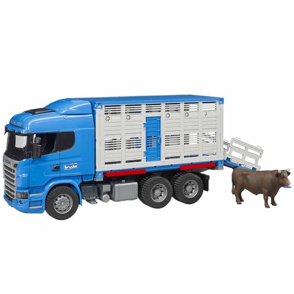 Игрушка Bruder автомобиль для перевозки животных Scania (03549) 03549 фото