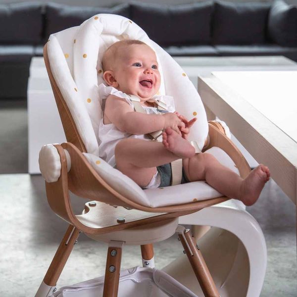 Подушка на сидіння для новонародженого Childhome Evolu - gold dots (CHEVOSCNBJGD) CHEVOSCNBJGD фото