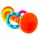 Прорезыватель-погремушка на присосках Fat Brain Toys pipSquigz Loops оранжевый (F165ML) F165ML фото 2