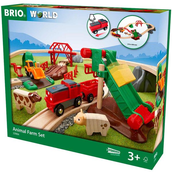 Дитяча залізниця BRIO Ферма з тваринами (33984) 33984 фото