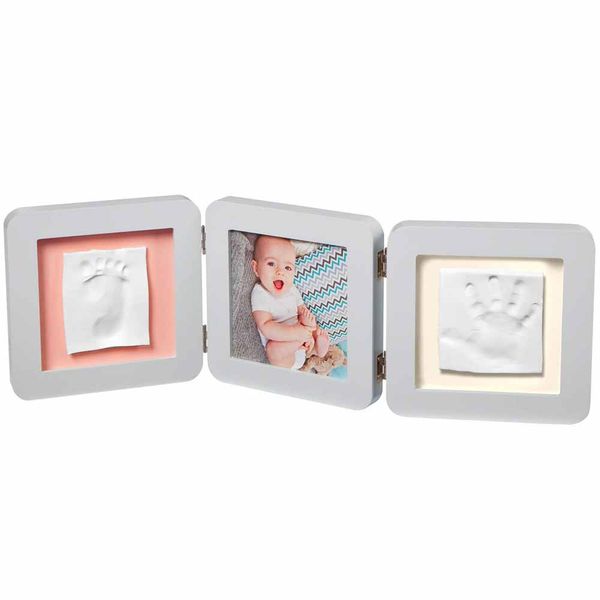 Набор для создания отпечатка ручки и ножки малыша Baby Art Тройная рамка Пастель (3601095300) 3601095300 фото