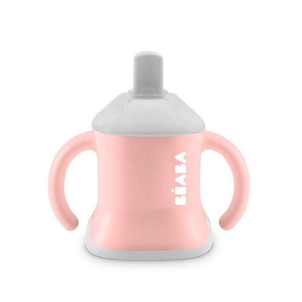 Поїльник Beaba Ellipse 3 in 1 Evoluclip Training Cup - old pink (913474) 913474 фото