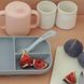 Набір силіконового посуду Beaba (3 предмети) - рожевий/сірий (913527) 913527 фото 5